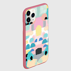 Чехол iPhone 11 Pro матовый Surtex, цвет: 3D-малиновый — фото 2