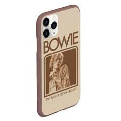 Чехол iPhone 11 Pro матовый Im Only Dancing - David Bowie, цвет: 3D-коричневый — фото 2