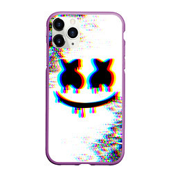 Чехол iPhone 11 Pro матовый MARSHMELLOW GLITCH, цвет: 3D-фиолетовый
