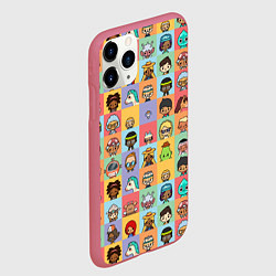 Чехол iPhone 11 Pro матовый Toca Life Worl, цвет: 3D-малиновый — фото 2
