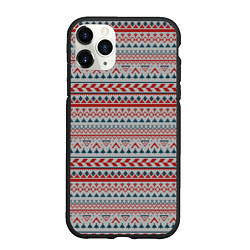 Чехол iPhone 11 Pro матовый Скандинавский орнамент, цвет: 3D-черный