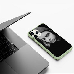Чехол iPhone 11 Pro матовый Милый Фараон, цвет: 3D-салатовый — фото 2