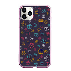 Чехол iPhone 11 Pro матовый Подарки, цвет: 3D-розовый