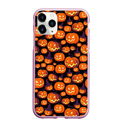 Чехол iPhone 11 Pro матовый Halloween, цвет: 3D-розовый