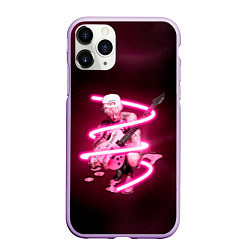 Чехол iPhone 11 Pro матовый Pink MGK, цвет: 3D-сиреневый