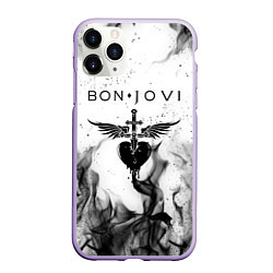 Чехол iPhone 11 Pro матовый BON JOVI HEART СЕРДЦЕ