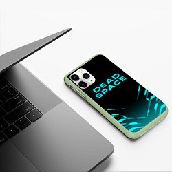 Чехол iPhone 11 Pro матовый DEAD SPACE МЁРТВЫЙ КОСМОС, цвет: 3D-салатовый — фото 2