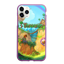 Чехол iPhone 11 Pro матовый Terraria Террария Z, цвет: 3D-фиолетовый