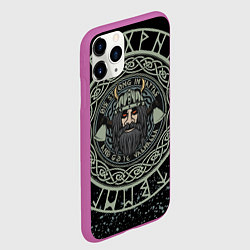 Чехол iPhone 11 Pro матовый РУСИЧ РУНЫ RUNES Z, цвет: 3D-фиолетовый — фото 2