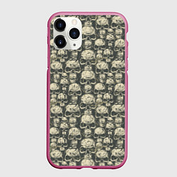 Чехол iPhone 11 Pro матовый Смерть, цвет: 3D-малиновый
