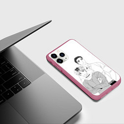 Чехол iPhone 11 Pro матовый Bj MD и Чан У, цвет: 3D-малиновый — фото 2