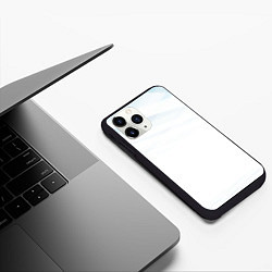 Чехол iPhone 11 Pro матовый Бирюзовая и синяя геометрия, цвет: 3D-черный — фото 2