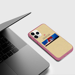 Чехол iPhone 11 Pro матовый Music for the Masses -, цвет: 3D-малиновый — фото 2