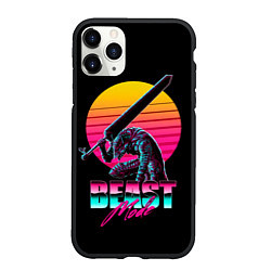 Чехол iPhone 11 Pro матовый Берсерк неон, цвет: 3D-черный
