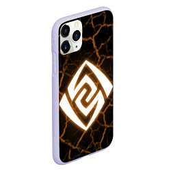 Чехол iPhone 11 Pro матовый ГЕО GEO СТИХИЯ, цвет: 3D-светло-сиреневый — фото 2
