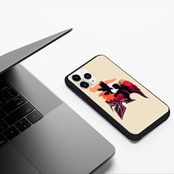 Чехол iPhone 11 Pro матовый Кассандра с ястребом, цвет: 3D-черный — фото 2