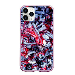 Чехол iPhone 11 Pro матовый Тлеющие угли, цвет: 3D-розовый