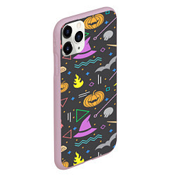 Чехол iPhone 11 Pro матовый Уютный Halloween, цвет: 3D-розовый — фото 2