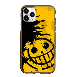 Чехол iPhone 11 Pro матовый ONE PIECE PIRATES ПИРАТЫ, цвет: 3D-коричневый