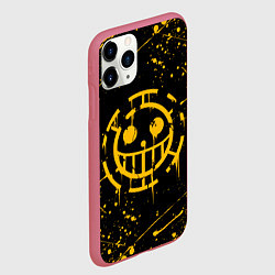 Чехол iPhone 11 Pro матовый ONE PIECE PIRATES ВАН ПИС ПИРАТЫ ЖЁЛТЫЙ, цвет: 3D-малиновый — фото 2