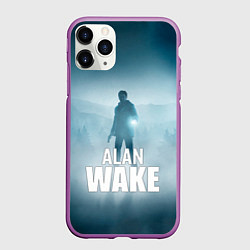 Чехол iPhone 11 Pro матовый Alan Wake Video Game Art, цвет: 3D-фиолетовый