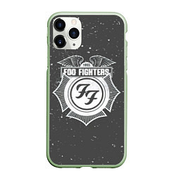 Чехол iPhone 11 Pro матовый Foo Fighters 1995 FF, цвет: 3D-салатовый