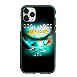 Чехол iPhone 11 Pro матовый The Sickness - Disturbed, цвет: 3D-темно-зеленый