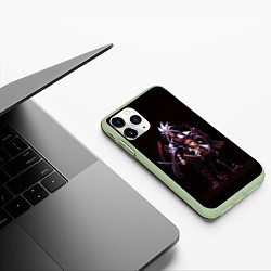 Чехол iPhone 11 Pro матовый Йо Король Шаманов, цвет: 3D-салатовый — фото 2