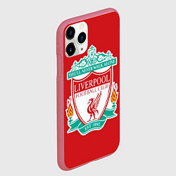 Чехол iPhone 11 Pro матовый F C LIVERPOOL, цвет: 3D-малиновый — фото 2