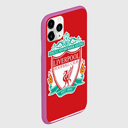Чехол iPhone 11 Pro матовый F C LIVERPOOL, цвет: 3D-фиолетовый — фото 2