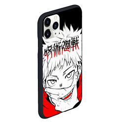 Чехол iPhone 11 Pro матовый Jujutsu Kaisen, Юдзи Итадори, цвет: 3D-черный — фото 2