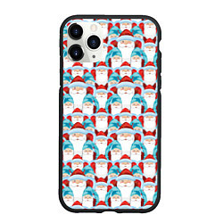 Чехол iPhone 11 Pro матовый Дедушки Морозы