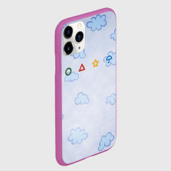 Чехол iPhone 11 Pro матовый Ojingeo geim - Облака, цвет: 3D-фиолетовый — фото 2