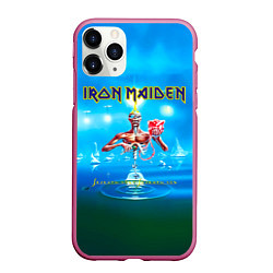 Чехол iPhone 11 Pro матовый Seventh Son of a Seventh Son - Iron Maiden, цвет: 3D-малиновый