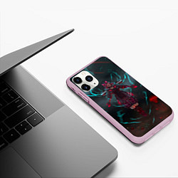 Чехол iPhone 11 Pro матовый The Eye of the Storm, цвет: 3D-розовый — фото 2