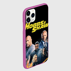 Чехол iPhone 11 Pro матовый Hobbs & Shaw, цвет: 3D-фиолетовый — фото 2