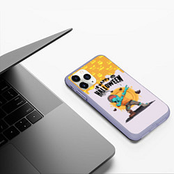 Чехол iPhone 11 Pro матовый Dab zombie halloween, цвет: 3D-светло-сиреневый — фото 2