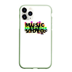 Чехол iPhone 11 Pro матовый Merch - DJ MUSICVIDEO, цвет: 3D-салатовый