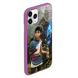 Чехол iPhone 11 Pro матовый Кена и Мост Духов, цвет: 3D-фиолетовый — фото 2