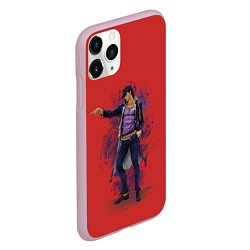 Чехол iPhone 11 Pro матовый Jotaro Jo Jo, цвет: 3D-розовый — фото 2