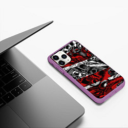 Чехол iPhone 11 Pro матовый Оружейный барон, цвет: 3D-фиолетовый — фото 2