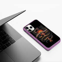 Чехол iPhone 11 Pro матовый LYNYRD SKYNYRD SNAKE, цвет: 3D-фиолетовый — фото 2