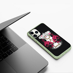 Чехол iPhone 11 Pro матовый Игра Кальмара началась!, цвет: 3D-салатовый — фото 2