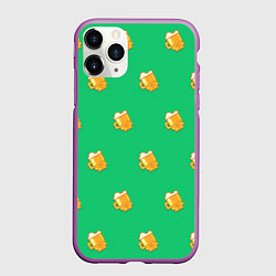 Чехол iPhone 11 Pro матовый Лишняя кружечка, цвет: 3D-фиолетовый