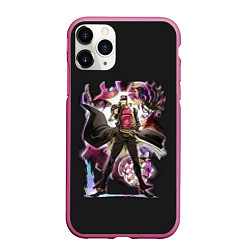 Чехол iPhone 11 Pro матовый Джотаро Куджо Джо Джо, цвет: 3D-малиновый