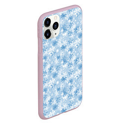 Чехол iPhone 11 Pro матовый Морозное Снежное Утро, цвет: 3D-розовый — фото 2