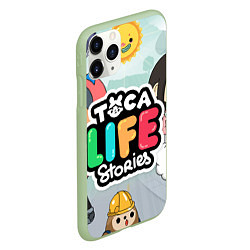 Чехол iPhone 11 Pro матовый Toca Life: Stories, цвет: 3D-салатовый — фото 2