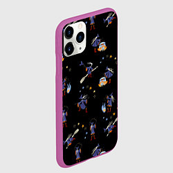 Чехол iPhone 11 Pro матовый ВЕСЕЛЫЕ ВЕДЬМЫ, цвет: 3D-фиолетовый — фото 2