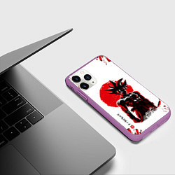 Чехол iPhone 11 Pro матовый Dragon ball, цвет: 3D-фиолетовый — фото 2