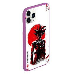 Чехол iPhone 11 Pro матовый Dragon ball, цвет: 3D-фиолетовый — фото 2